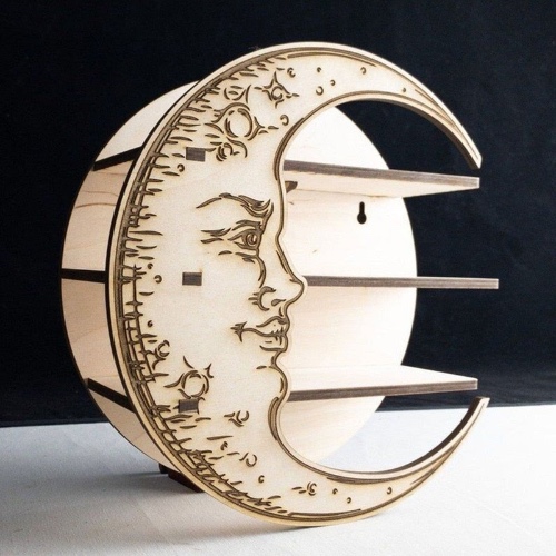 "In the Palace of the Moon" Curio Shelf - White
