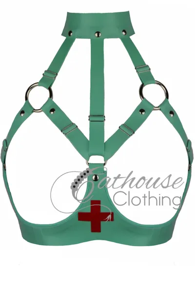 Latex Clinic harness bra