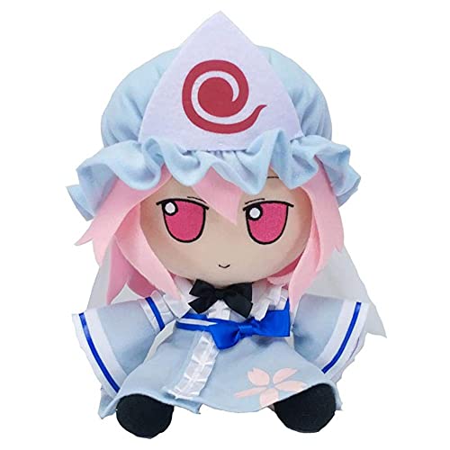 Kunfund Touhou Project Plush Doll Toy Stuffed Doll Saigyouji Yuyuko 20cm Fumo Plushie Xmas Gift - Yuyuko