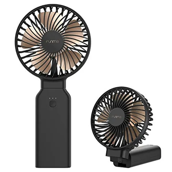 Funme 9000 Battery Power Bank Hand Fan, Portable Personal Fan with 53 Hours/4 Speed/Rechargeable Battery Strong Wind 2024 Newly Foldable Multifunction Desk Fan Exquisite USB Fan for Travel Outdoor