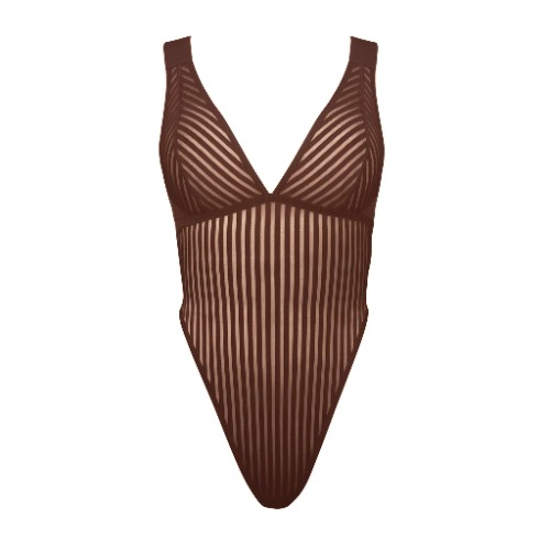 Vertigo X Back Bodysuit Cocoa - XS / Cocoa