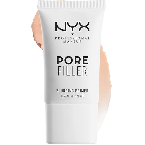 NYX Professional Makeup Pore Filler Primer, Makeup Primer Base, Blurring Effect for Minimised Pores & Even Complexion, Lightweight Silicone Blend, Vegan Formula, 20 ml - Pore Filler Primer