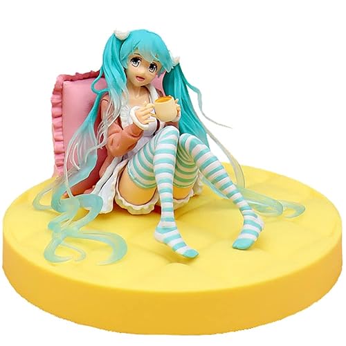 LKNBIF Hatsune Miku Action Figures Modello di Anime Figure Modello Home Desktop Decoration Hatsune Miku Anime Figure Decor Cartoon Model Toy per Bambino Regali 12cm - D