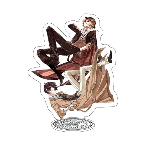 QKNTKF Bungo Stray Dogs, statua in acrilico, modello Dazai Osamu/Nakajima Atushi/Nakahara Chuuya, statuetta da 15 cm, decorazione da scrivania (tipo 9, 15 cm) - 15 cm - Tipo 9