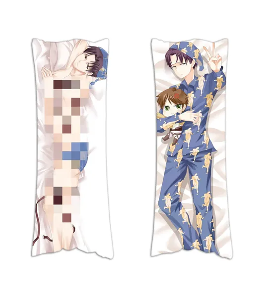 RichyRichy Attack on Titan Levi Rivaille Rival Ackerman Peach Skin 150cm x 50cm Pillowcase (5)