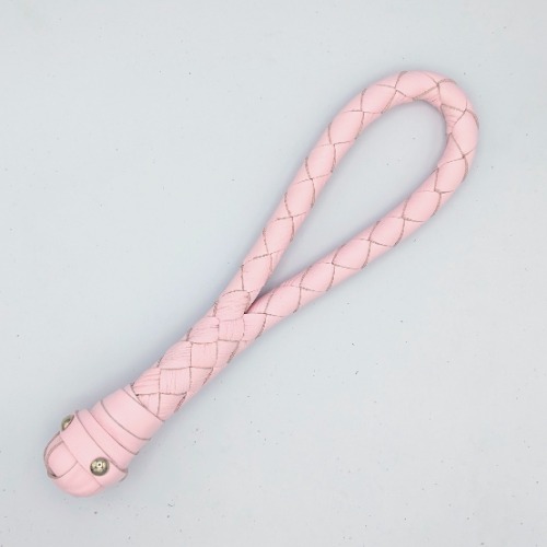 Braided Loop Cable Slapper - Baby Pink - Leather Slapper Paddle | Default Title