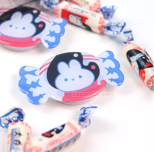 White Rabbit Candy Phone Grip