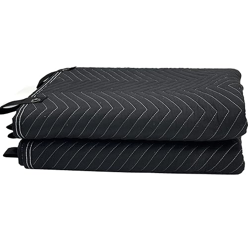 JZHLLA 72" x 40" Studio Large Sound Dampening Blanket, Sound Insulated Blanket Sound Absorbing Blanket with Grommets for Soundproofing Noise Reduction Light Blocker Basement Recording Studio
