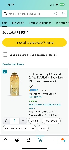 Amazon hygiene haul 