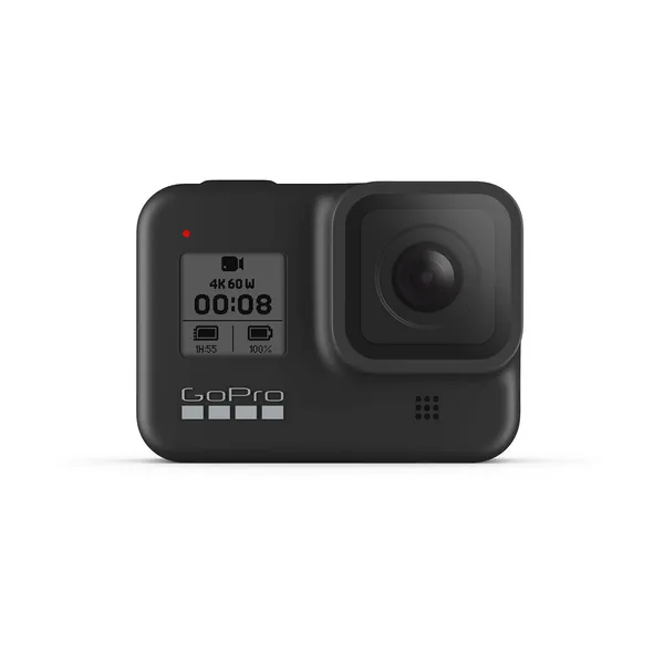 GoPro HERO8 Black - Waterproof Action Camera with Touch Screen 4K Ultra HD Video 12MP Photos 1080p Live Streaming Stabilization - 