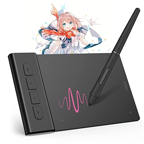 VEIKK Creator Pop VK430 Drawing Tablet,Ultra-thin Graphic Tablet with Battery-free Pen, 4*3” ,8192 Level,290 PPS, OSU Drawing Pad Compatible with Mac Windows Android Ideal for Home-Office & E-Learning - VK430
