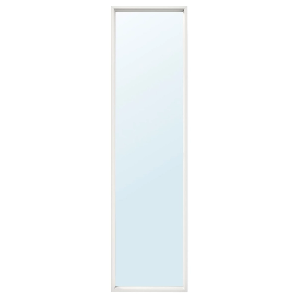 NISSEDAL Mirror - white 40x150 cm (15 3/4x59 ")