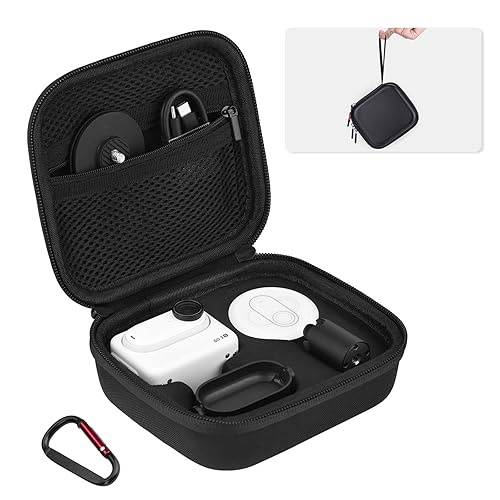 BRDRC Carrying Case for Insta 360 GO 3S / GO 3 Accessories, Storage Bag Protective Case Hard Shell Cover for Insta360 GO 3S / GO3 Vlogging Action Camera Accessory
