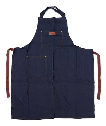 Split Leg Pottery Apron Adjustable Potters Work Apron Denim