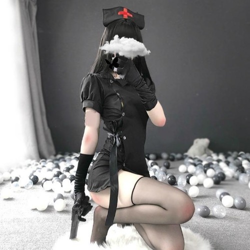 Gothic Nurse Cosplay - Black