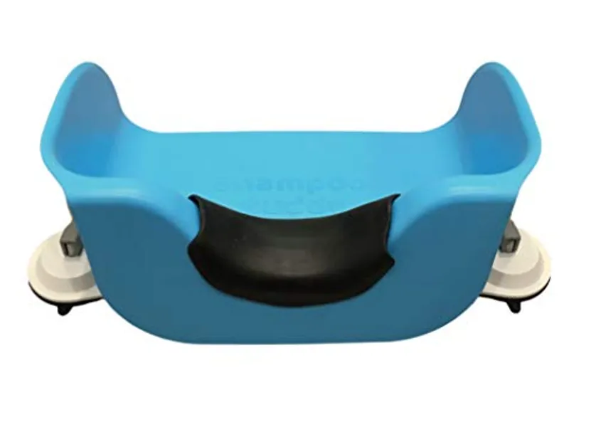 Shampoo Buddy Portable Hair Wash Basin for Children, Toddlers, Kids, Teens | Portable Shampoo Bowl for use on Bathtub or Sink | Tear-Free Rinser (Blue)