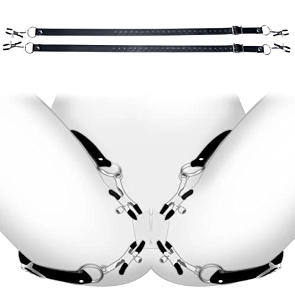 Master Series Spread Labia Spreader Straps With Clamps, 1 Count