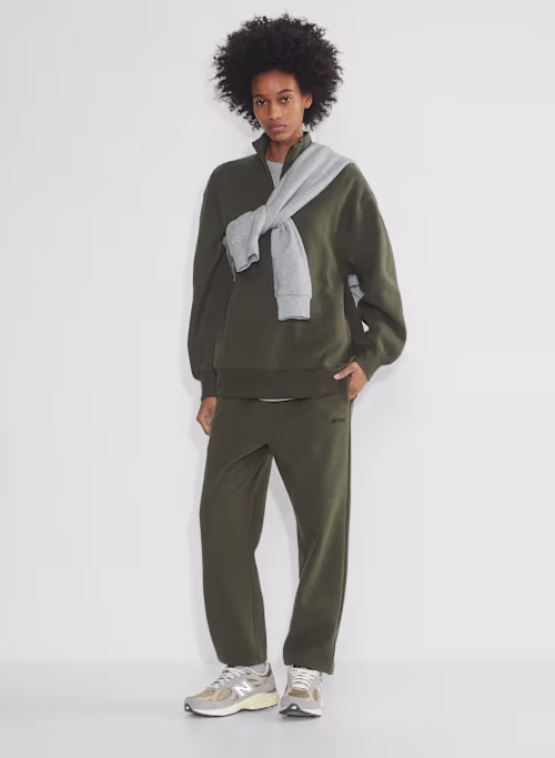 cozy fleece boyfriend 1/2 zip sweatshirt