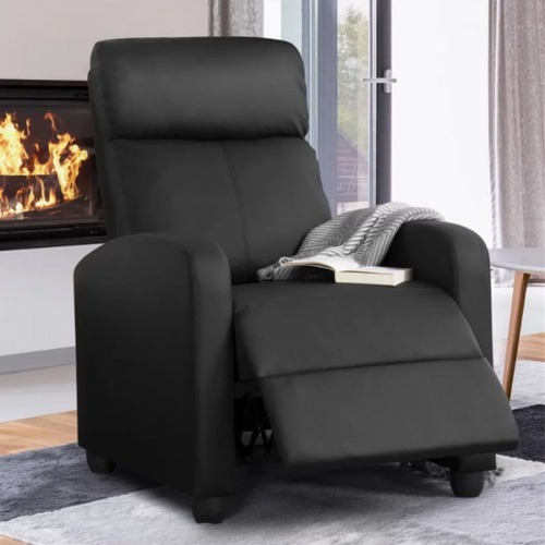 Onetify Personal Recliner Sofa Bed - Black