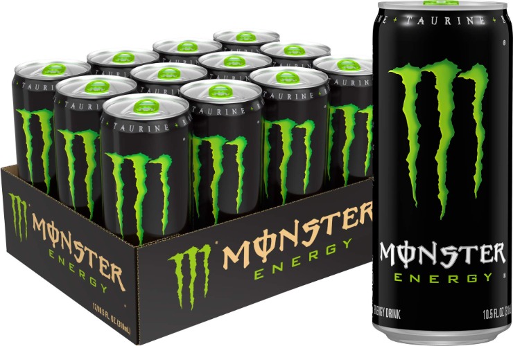 Monster Energy Drink, Green Original, 10.5 Fl Oz (Pack of 12)