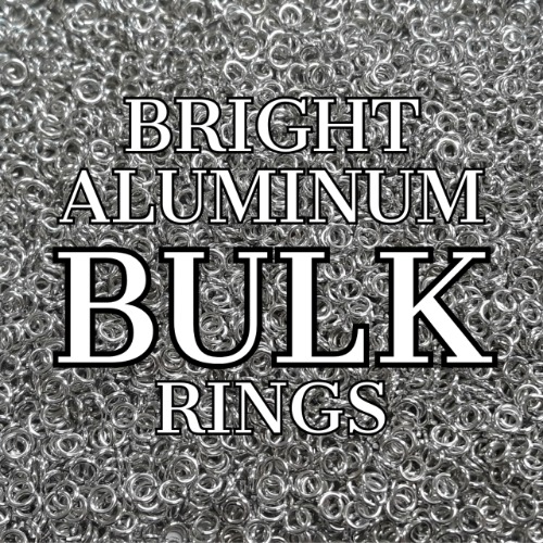 Bright Aluminum Rings - BULK