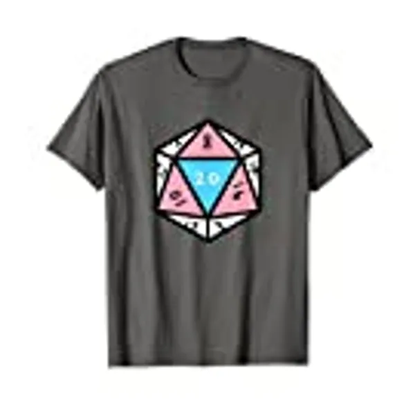 Transgender D20 Dice Trans Pride T-Shirt