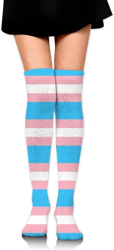 Girls Over Knee Long Boot -collocation Mini Skirt Women Long Boots - Transgender Lgbt Stripe One Size