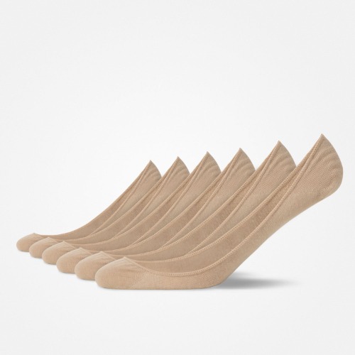 Low Cut Füßlinge | Beige - 39 - 42 / 6 Paar