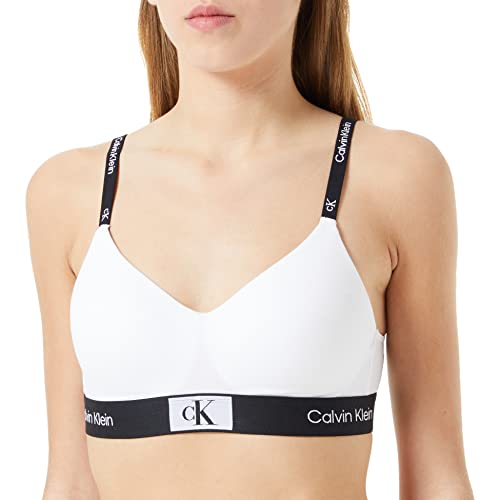 Calvin Klein Damen Lght Lined Bralette - S - Weiß