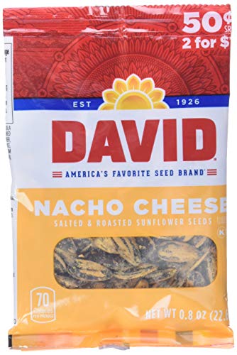 David Seed Sunflower Seeds, Nacho Cheese, 0.8 Ounce, 36 count - Nacho