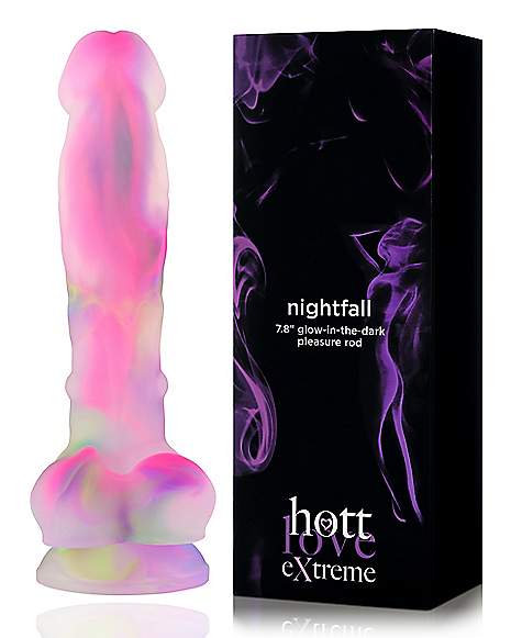 Nightfall Glow in the Dark Suction Cup Dildo 7.8 Inch - Hott Love Extreme