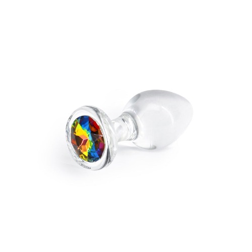 Crystal Desires Rainbow Gem Plug - Medium / Rainbow