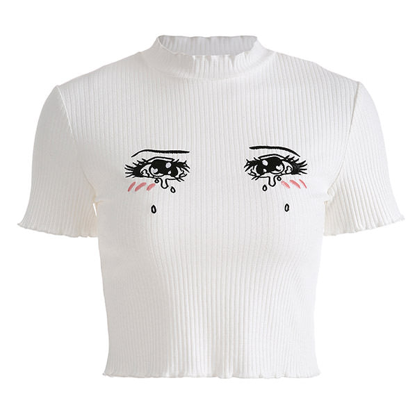 Anime Crybaby Tee | M / White