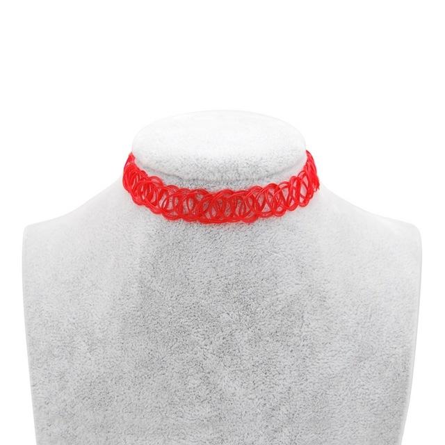90s Choker - Red