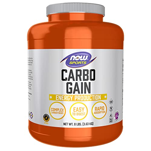 NOW Sports Nutrition, Carbo Gain Powder (Maltodextrin), Rapid Absorption, Energy Production, 8-Pound - 58.0 Servings (Pack of 1)