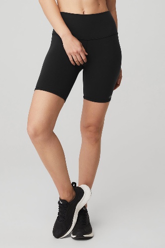 7" High-Waist Biker Short - Black | Black / XS