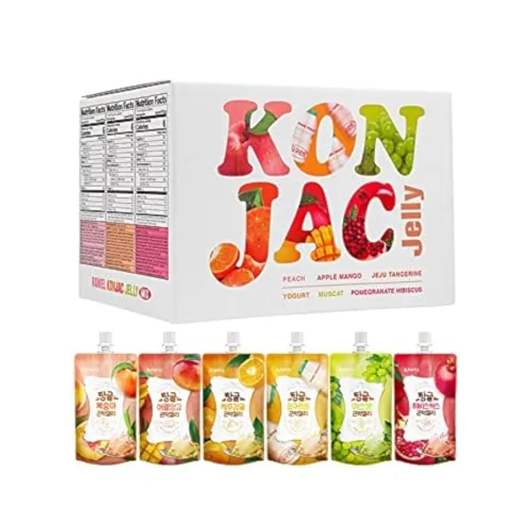 Rawel Thingle Delicous Konjac Jelly Renewed Mix Package / 130g x 18packs (Mix) / 6 Calories per Pouch/Sugar Free/Fruit Flavor with Low carb/Drinkable Zero Sugar Dessert
