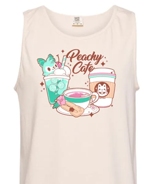'Peachy Cafe' Tank