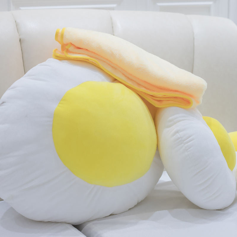 Cozy Plush Pillow Blanket Toy - red
