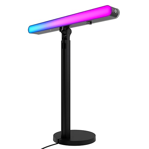 Logitech G Litra Beam LX Premium Dual-Sided RGB LED Streaming Key Light With TrueSoft, for Streaming, Broadcasting, LIGHTSYNC, Bluetooth, USB, PC/Mac – Graphite - RGB - Light