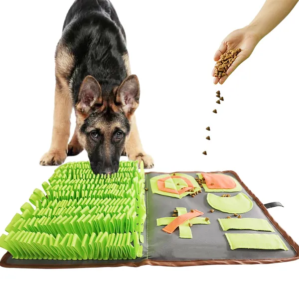 ZOEBAY Pet Snuffle Mat for Dogs, 23" x 15.7" Dog Play Puzzle Toys for Stress Release, Dog Interactive Feed Game Encourage Natural Foraging Skills
