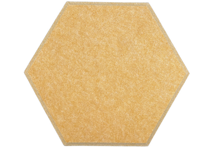 Hexagon PET Felt Acoustic Panels - 12 Pack - Eco Friendly Sound Absorption Panels - Orange