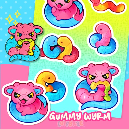 Patreon Vault: “Gummy Wyrm” Set - Sticker Sheet