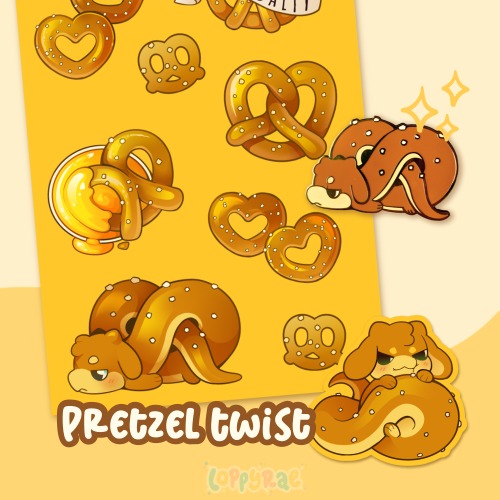 Patreon Vault: “Pretzel Twist” Set - Sticker Sheet