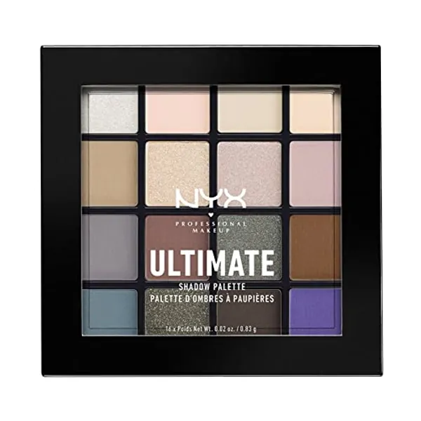 NYX PROFESSIONAL MAKEUP Ultimate Shadow Palette, Eyeshadow Palette - Cool Neutrals