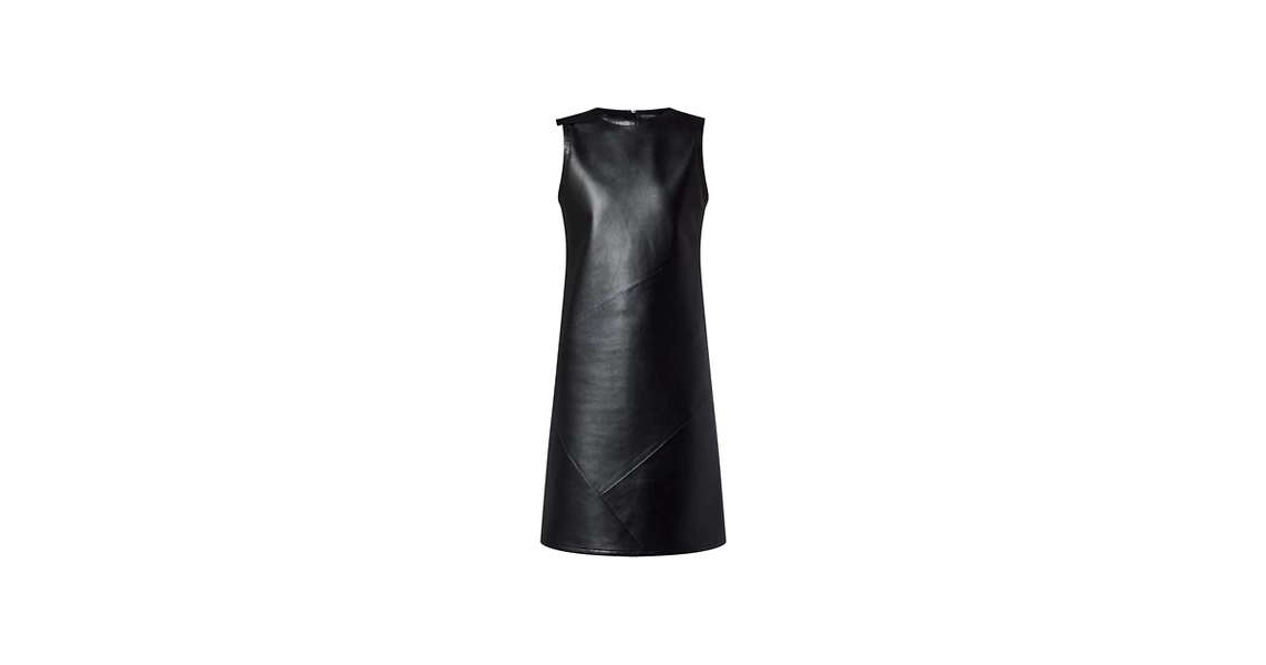 Leather Patchwork Dress