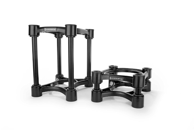 IsoAcoustics Iso-Stand Series Speaker Isolation Stands with Height & Tilt Adjustment: Iso-155 (6.1” x 7.5”) Pair - ISO-155 (6.1” x 7.5”)