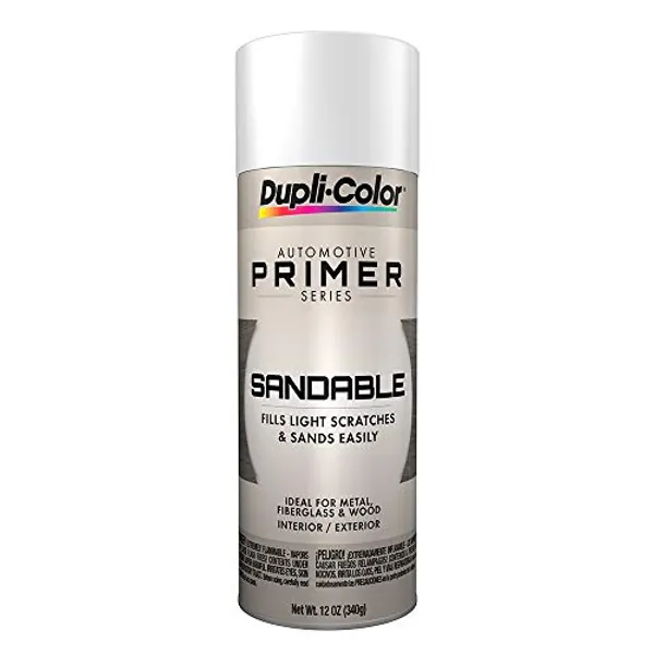 Dupli-Color DAP1689 Sandable Primer Spray Paint - White - 12 oz. Aerosol Can