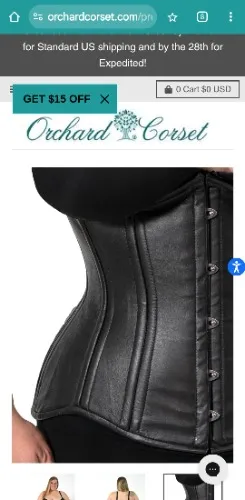 Leather Longline Underbust Corset