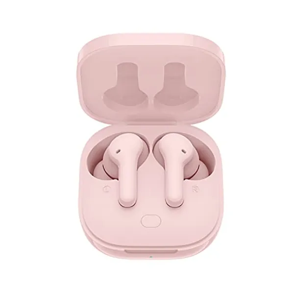 QCY T13 True Wireless Earbuds Bluetooth 5.1 Headphones Touch Control with Charging Case Waterproof Stereo Earphones in-Ear Built-in Mic Headset 40H Playtime (Pink)